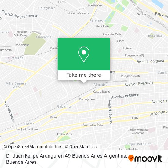 Mapa de Dr  Juan Felipe Aranguren 49  Buenos Aires  Argentina