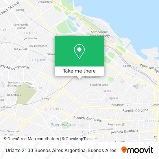 Uriarte 2100  Buenos Aires  Argentina map