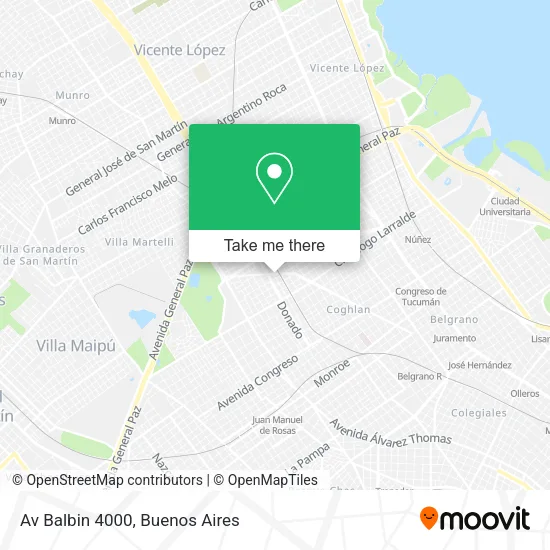 Mapa de Av  Balbin 4000