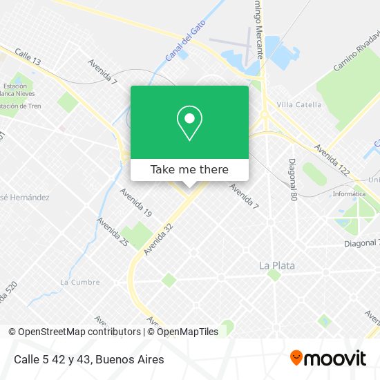 Mapa de Calle 5 42 y 43