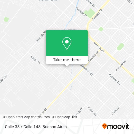 Calle 38 / Calle 148 map