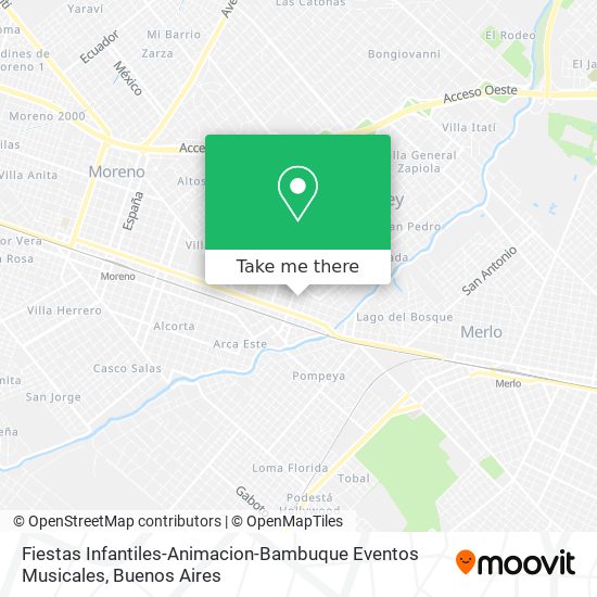 Fiestas Infantiles-Animacion-Bambuque Eventos Musicales map