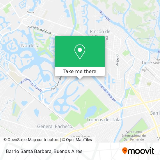 Barrio Santa Barbara map