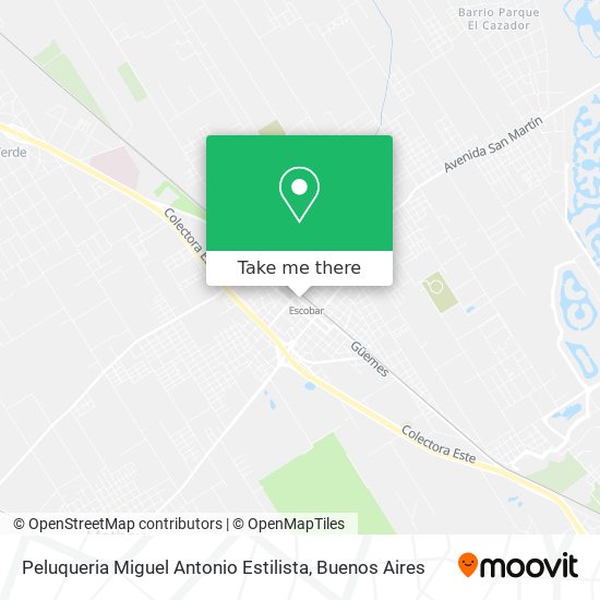 Mapa de Peluqueria Miguel Antonio Estilista