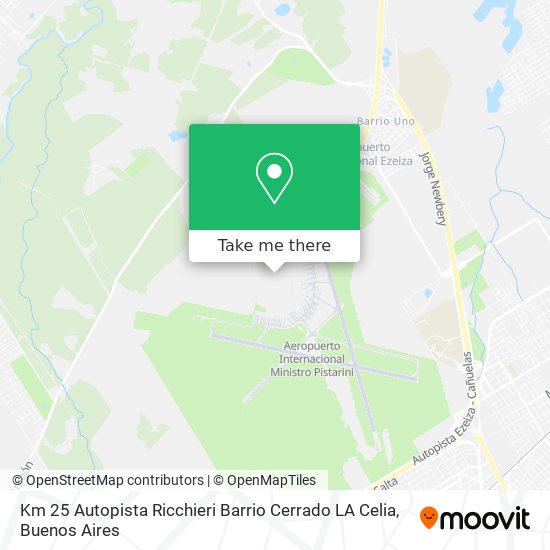 Mapa de Km 25 Autopista Ricchieri Barrio Cerrado LA Celia