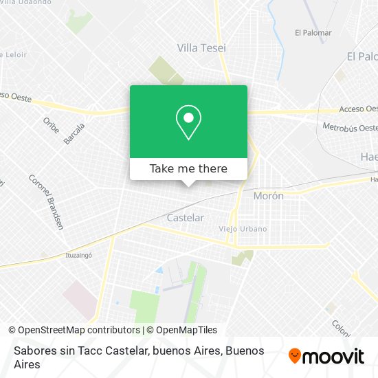 Sabores sin Tacc Castelar, buenos Aires map