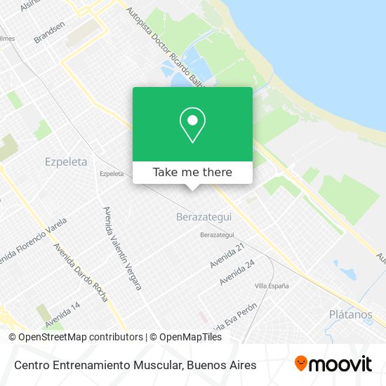 Mapa de Centro Entrenamiento Muscular