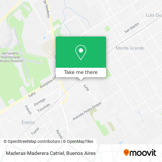 Maderas-Maderera Catriel map