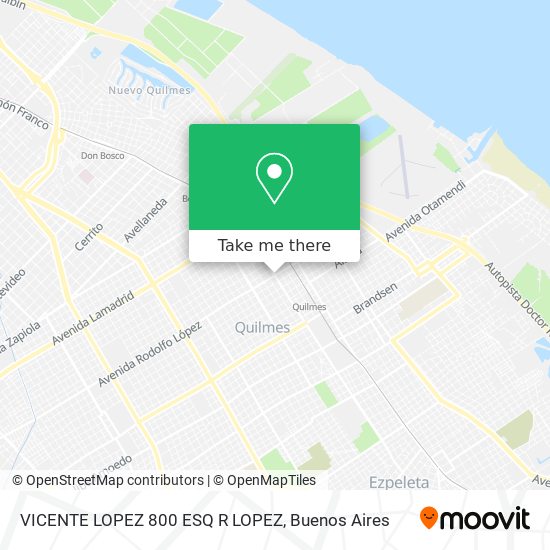 VICENTE LOPEZ 800 ESQ R LOPEZ map