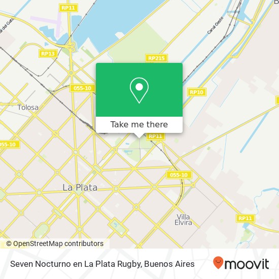 Mapa de Seven Nocturno en La Plata Rugby