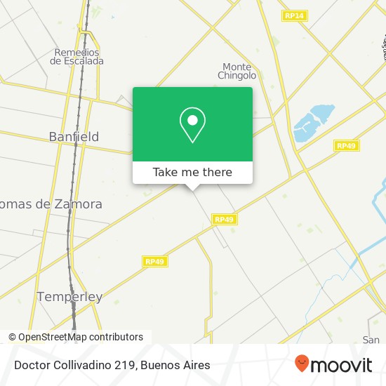 Doctor Collivadino 219 map