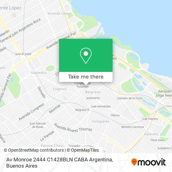 Av  Monroe 2444  C1428BLN CABA  Argentina map
