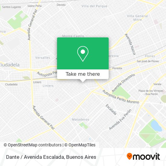 Dante / Avenida Escalada map