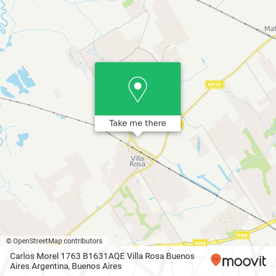 Mapa de Carlos Morel 1763  B1631AQE Villa Rosa  Buenos Aires  Argentina