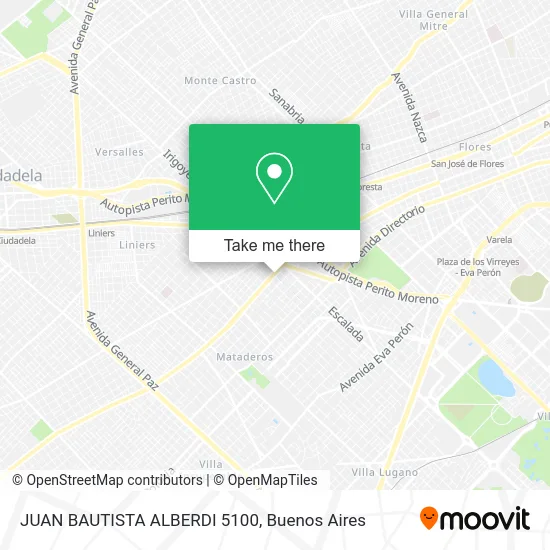 JUAN BAUTISTA ALBERDI 5100 map