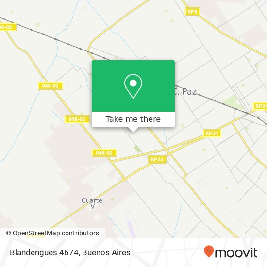 Blandengues 4674 map