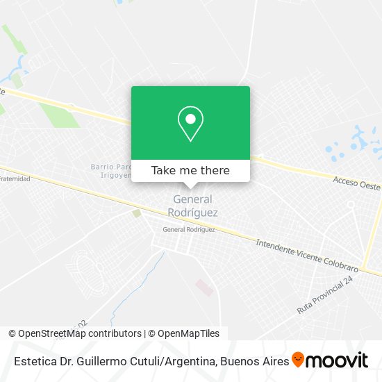 Estetica Dr. Guillermo Cutuli / Argentina map