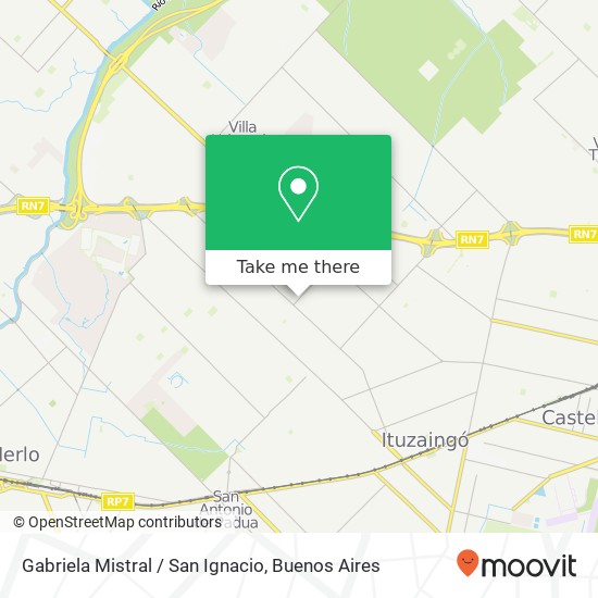 Gabriela Mistral / San Ignacio map