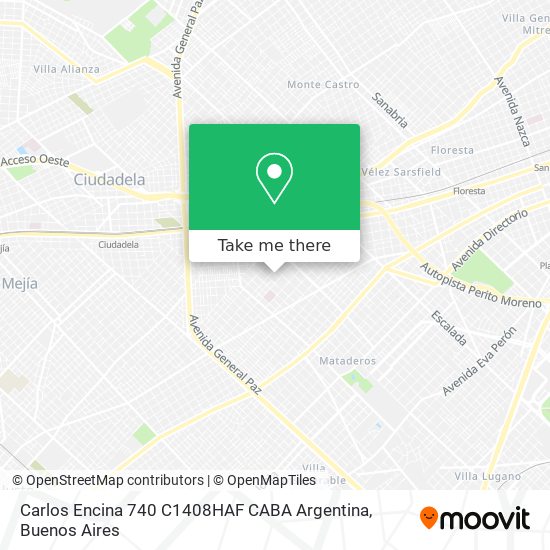 Carlos Encina 740  C1408HAF CABA  Argentina map