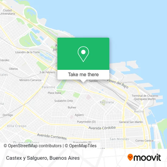 Castex y Salguero map