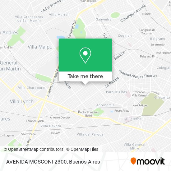 AVENIDA MOSCONI 2300 map