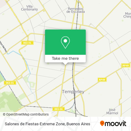 Salones de Fiestas-Extreme Zone map