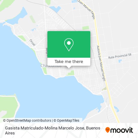 Mapa de Gasista Matriculado-Molina Marcelo Jose
