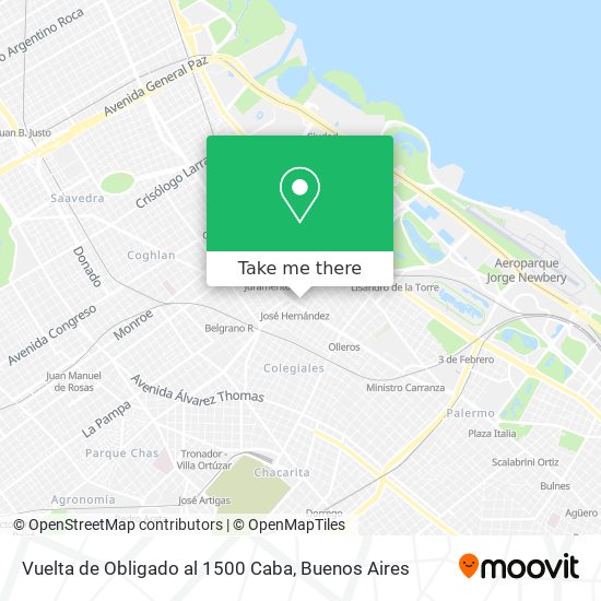 Vuelta de Obligado al 1500  Caba map