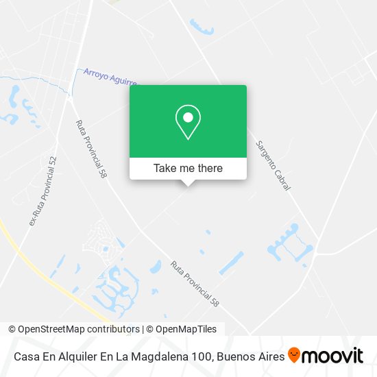 Mapa de Casa En Alquiler En La Magdalena   100
