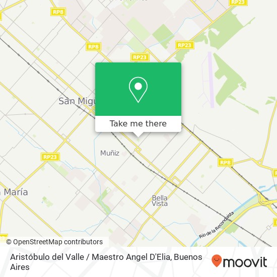 Aristóbulo del Valle / Maestro Angel D'Elia map