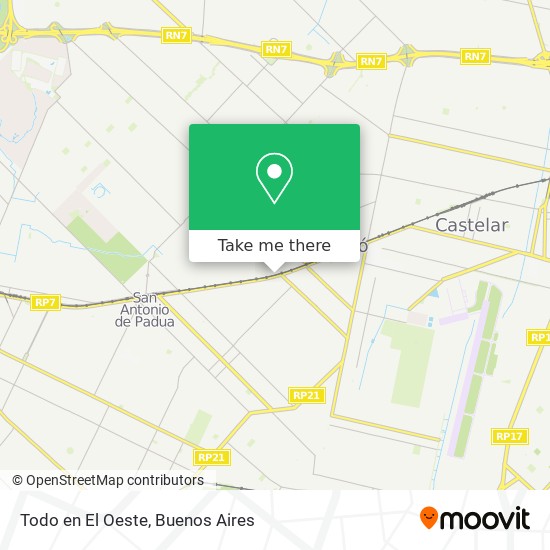 Todo en El Oeste map