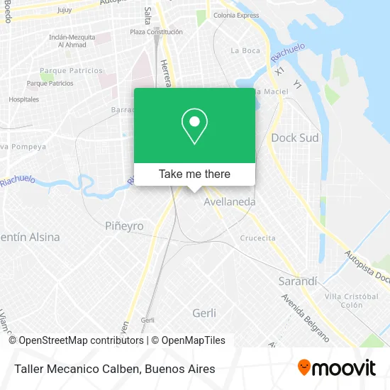 Taller Mecanico Calben map
