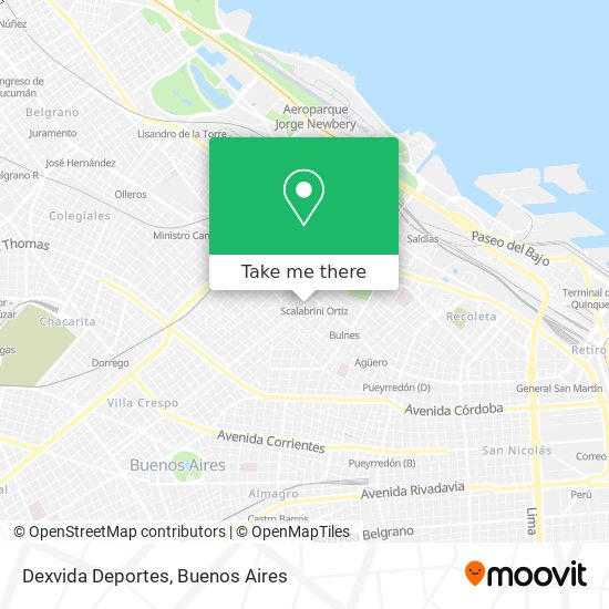 Dexvida Deportes map