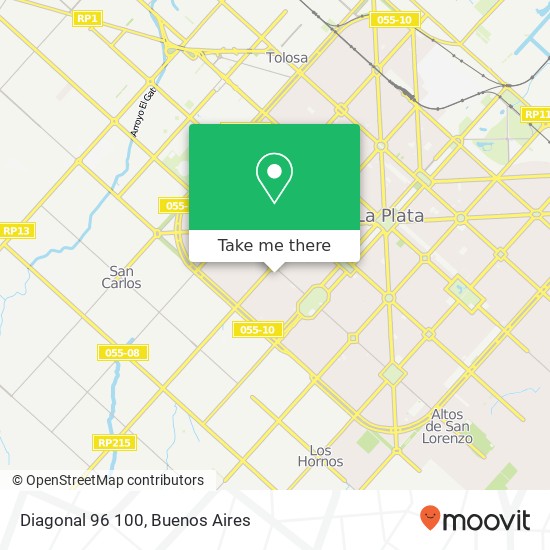 Diagonal 96 100 map