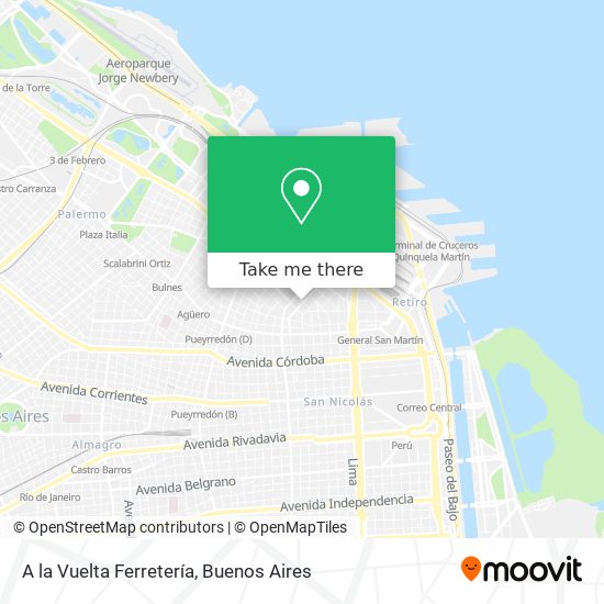 A la Vuelta Ferretería map