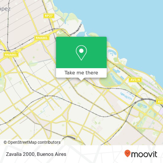 Zavalía 2000 map