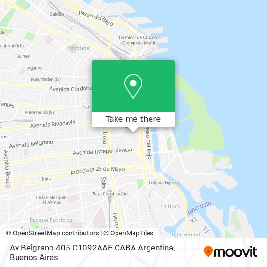 Av  Belgrano 405  C1092AAE CABA  Argentina map