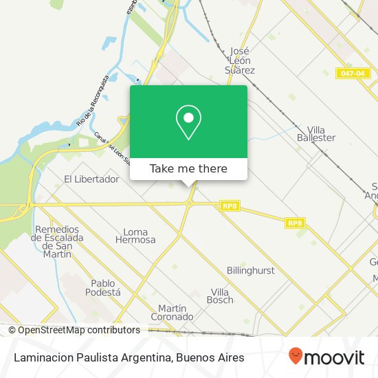 Laminacion Paulista Argentina map