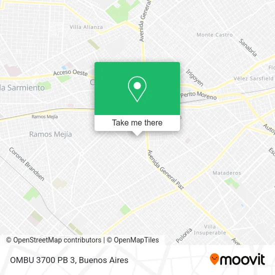 Mapa de OMBU 3700 PB 3