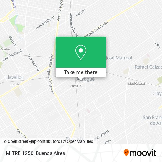 Mapa de MITRE 1250