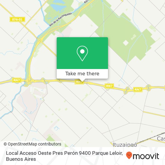 Mapa de Local  Acceso Oeste   Pres  Perón 9400  Parque Leloir