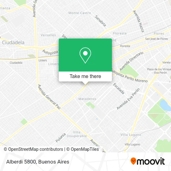 Alberdi 5800 map
