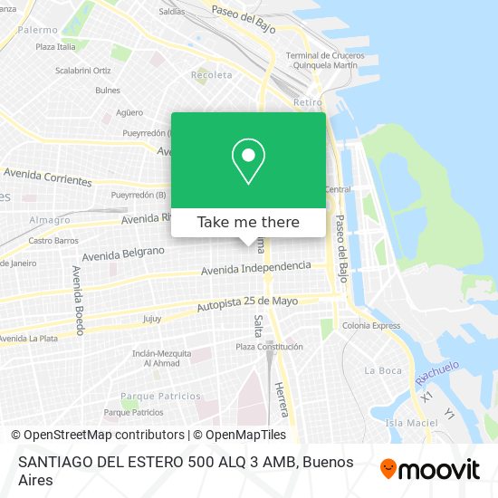 Mapa de SANTIAGO DEL ESTERO 500   ALQ 3 AMB