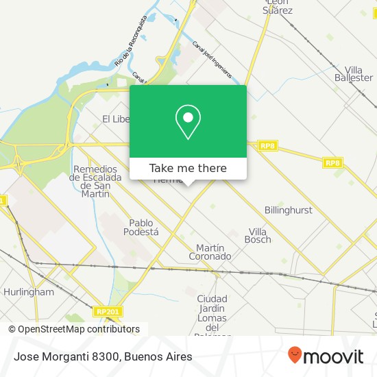 Mapa de Jose Morganti 8300