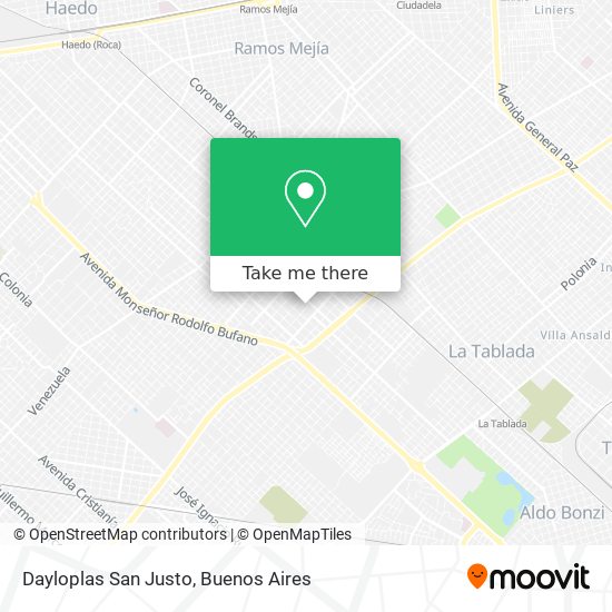 Mapa de Dayloplas San Justo