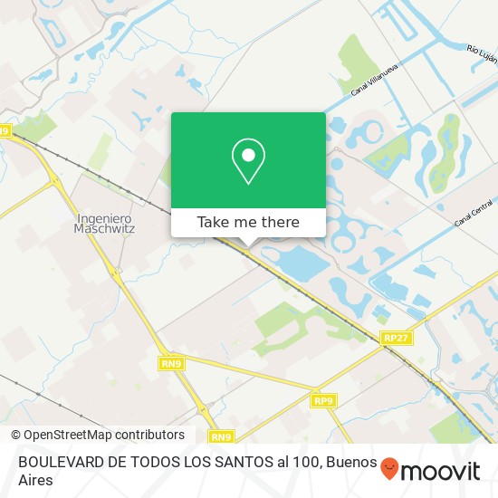 Mapa de BOULEVARD DE TODOS LOS SANTOS al 100
