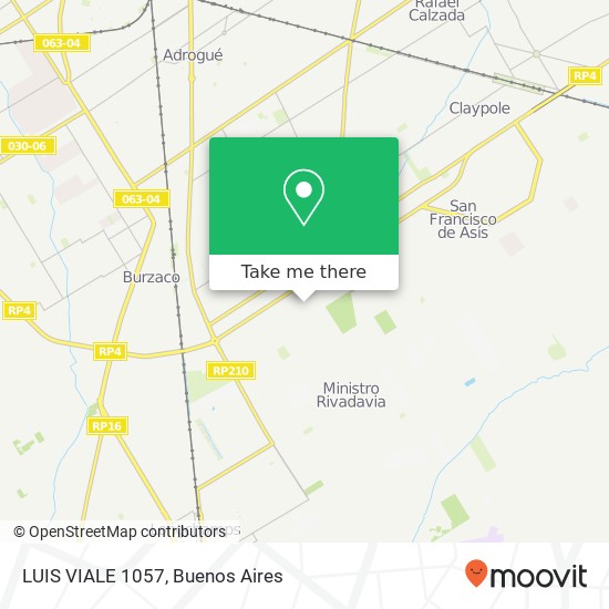 LUIS VIALE 1057 map