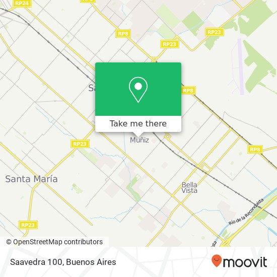 Saavedra 100 map