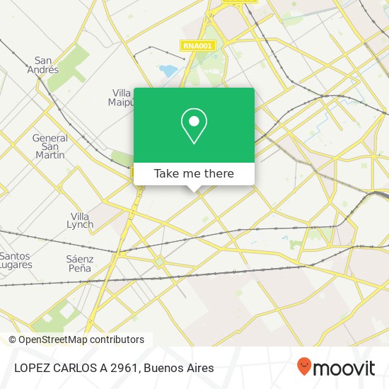 LOPEZ CARLOS A  2961 map