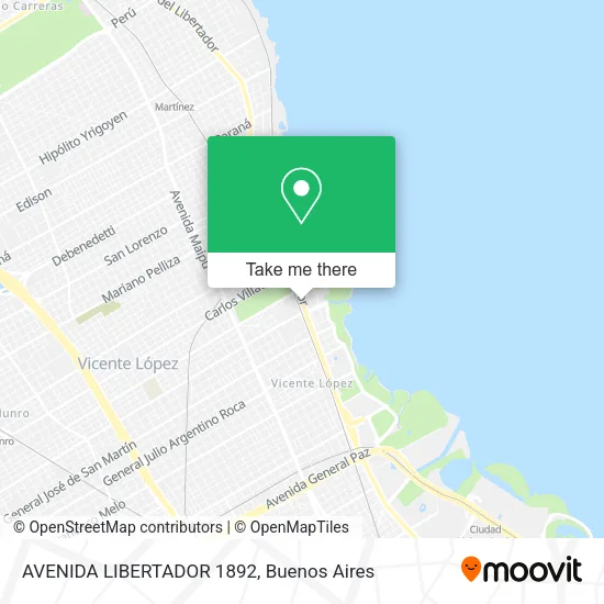 Mapa de AVENIDA LIBERTADOR 1892